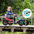 Pedal Go-Kart Buddy Blå + Trailer L Blå