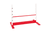 Barre saut en hauteur enfant Hoppe bois, rouge