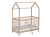 Lit cabane enfant Micky vernis naturel 60x120 cm