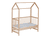 Lit cabane enfant Micky vernis naturel 60x120 cm