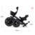 Triciclo 5 en 1 SPINSTEP, rosa palo