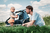 Rimorchio bici e passeggino 2 in 1 Kid Keeke 2 Mountain Grey