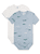Body double crocodile bleu clair/blanc