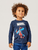 Camisa de manga larga Spider hombre Nmmnazir Dark Sapphire