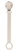 Catenella ciuccio Scallop in silicone, Sand