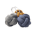 Baby Gym Knoten Set, Blau-Grau-Curry Gelb