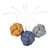 Baby Gym Knoten Set, Blau-Grau-Curry Gelb