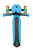 Trottinette électrique enfant 3 roues One K-Emotion 4 Plus bleu clair