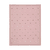 LÄSSIG Babyteppe strikket prikker dusky rosa 80 x 100 cm