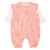 Romper+shirt peach gedessineerd