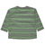 Maglia a maniche lunghe khaki, a righe