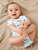 Bodysuit z krótkim rękawem 3 pack Blue Haze