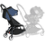 Kinderwagen YOYO 6+ connect White mit Textilset Air France Blue