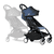 Kinderwagen YOYO 6+ connect White mit Textilset Air France Blue