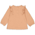 Langarmshirt Follow Your Dreams Pfirsich