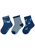 Lot de 3 chaussettes mer bleu moyen