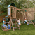 Aire de jeux enfant balançoire toboggan Wilderness Point bois F29600E
