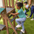 Aire de jeux enfant balançoire toboggan Wilderness Point bois F29600E
