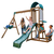 Aire de jeux enfant balançoire toboggan Wilderness Point bois F29600E