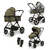 Kombivagn Clicc Kollektion 2024 moss green melange