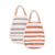 Done by Deer ™ Pull-over babero 2-pack Stripes Papaya / rosa