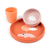 Silicone servies Set Happy clouds papaya