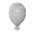 Dekokissen Ballon "welcome little one" grau