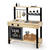 Cucina di fango "Grill & Chill", natur/nero