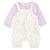 Romper+shirt pearl white gedessineerd