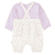 Romper+shirt pearl white gedessineerd