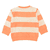 Sweatshirt orange gestreept