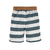 UV-Badeshorts Block Stripes weiß blau