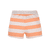 Badehose Block Stripes weiß rosa orange