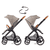 Kombikinderwagen FX4 Soft+ Style Babywannen Set schwarz