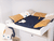 Wickelauflagenbezug  75x85 cm Wale