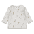 Langarmshirt Keep On Smiling Grau Melange