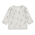 Langarmshirt Keep On Smiling Grau Melange