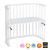 Original Beistellbett weiß mit Matratze Classic Cotton Soft