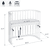 Original Beistellbett weiß mit Matratze Classic Cotton Soft