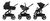 Kinderwagen Lila XP Plus Essential Black