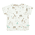 T-shirt warm white gedessineerd