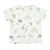 T-shirt warm white gedessineerd