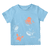 T-shirt azuurblauw