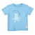 T-shirt azuurblauw