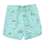 Shorts blu acqua a fantasia