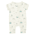 Overall beige melange gemustert