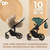 Poussette duo combinée 2en1 PRIME 2 Dark Green