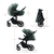 Poussette duo combinée 2en1 PRIME 2 Dark Green