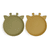 Olive green Dusty Silikonplatta Akila Giraffe 2 stycken, / / yellow