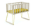 babyvugge Kun 40 x 80 cm boheme hvid gul